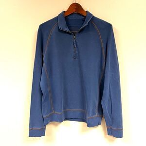 Tommy Bahama cotton quarter zip pullover  size Med